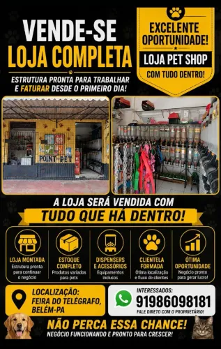 Loja de Pet Shop À Venda