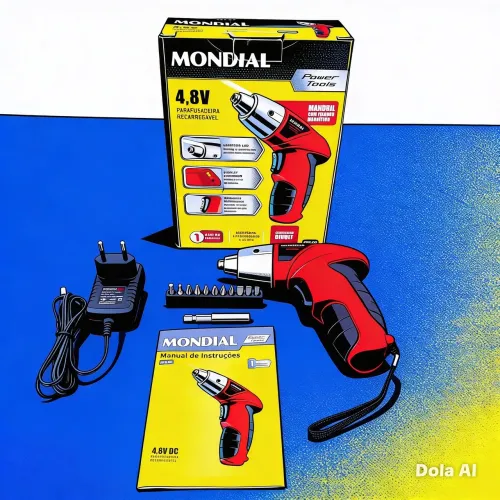 Parafusadeira Compacta Recarregável 4,8v MONDIAL
