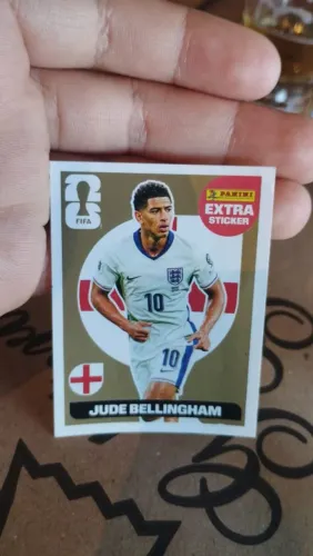 Figurinha extra Sticker do Jude Bellingham Ouro
