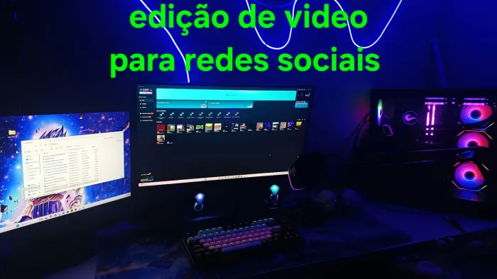 Edição de vídeo, manutenção e montagem de pc