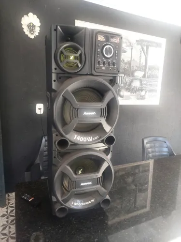 Caixa de som amvox 1400 W RMS