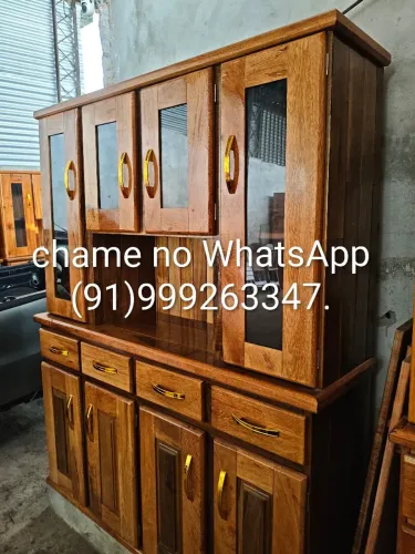 Armário de cozinha 4 portas de madeira