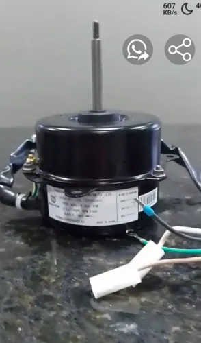 Motor ventilador condensadora ar condicionado philco 9 mil btus