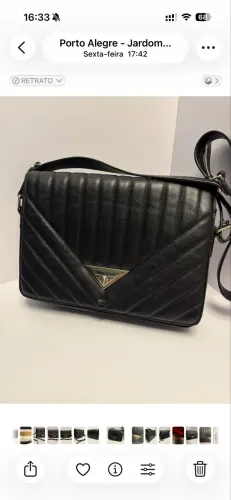 Bolsa Schutz couro preta