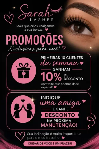 Promoção de extensão de cílios!!