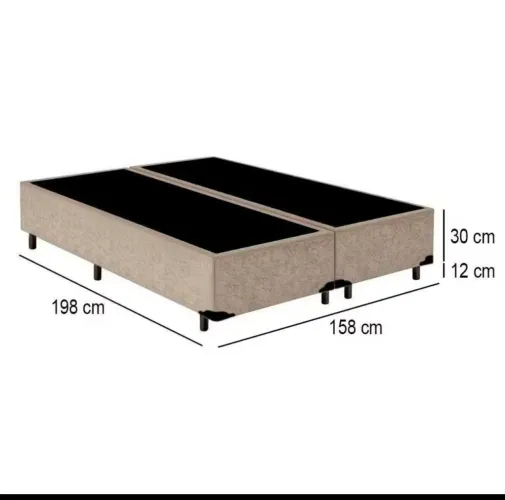 Base cama linho Queen Size 