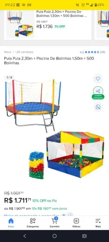 Piscina de bolinha + pula pula