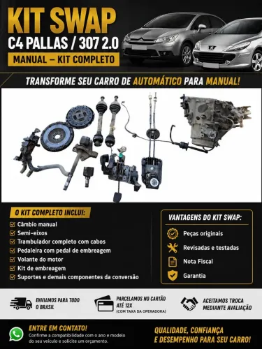 KIT SWAP CÂMBIO MANUAL - CITROËN C4 PALLAS / PEUGEOT 307 2.0 16V