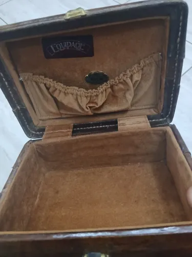BOLSA MALETA FRASQUEIRA VINTAGE EQUIPAGE EM COURO LEGÍTIMO