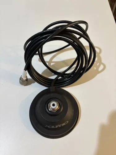 Base Magnética Aquário + Antena Steelbras Dual Band
