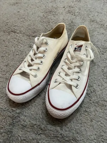 Converse All Star Chuck Taylor Couro Tênis Plataforma Branco