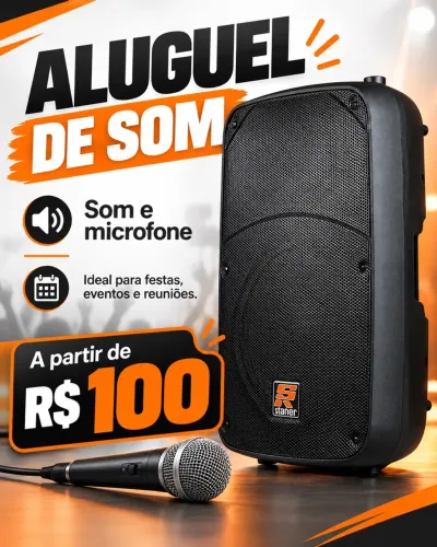 Aluguel de Som e microfone