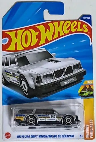 Hot Wheels Volvo 240 Drift Wagon Prata