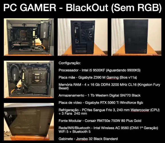 PC Gamer Z390 9900KS 64Gb