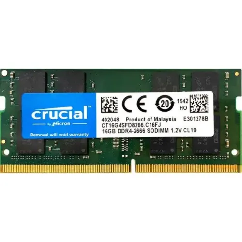 Memória RAM Crucial 16GB DDR4 2666MHz para Notebook ? Nova, Nunca Usada