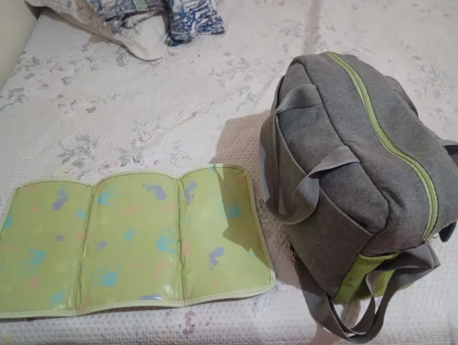 Bolsa maternidade mamãe e bebê natura