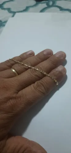 Vendo linda pulseira de ouro 18k 750 modelo piastrine com 1.80 grama tamanho 19 cm