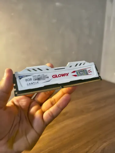 Memória RAM 8GB 2666MHz Glowy Branca | Aceito Cartão | Entrego & OLX Pay