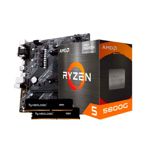 Kit Upgrade AMD Ryzen 5 5600G, Placa Mae A520M-E, 16GB DDR4 1 ano de garantia Loja tiger