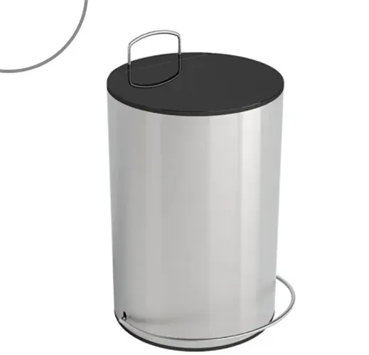 Lixeira 05L Rd Inox 50100 GhelPlus
