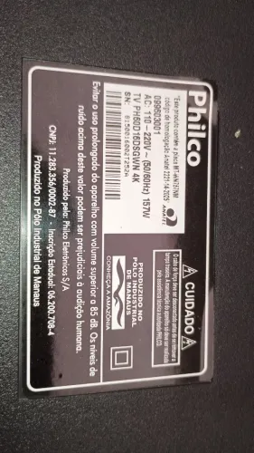 Tv Philco ph60d16dsgwn com defeito
