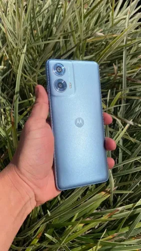 Motorola G24 Power azul semi novo com capa