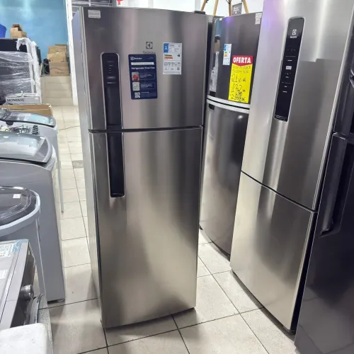 Geladeira Duplex Electrolux 380L Inox BARATO