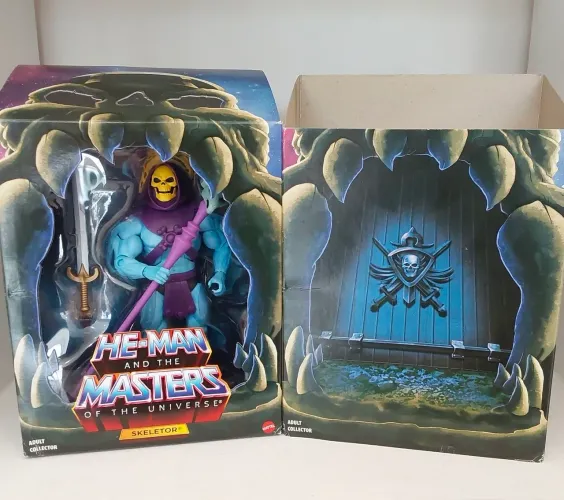Esqueleto 18cm heman motu super 7 filmation mattel lacrado