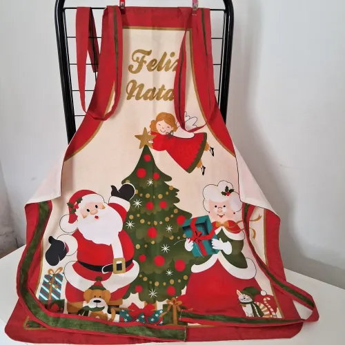Toalha de Natal e avental e americano
