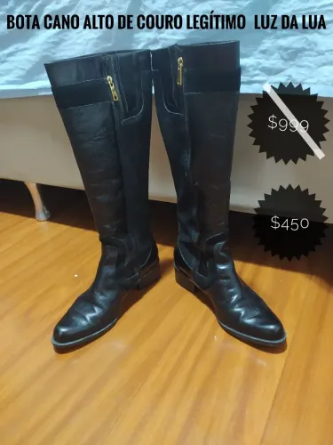 Bota de Couro Luz da Lua