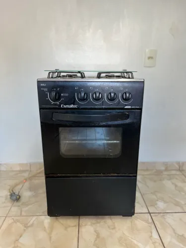 Fogão Esmaltec 4 bocas preto