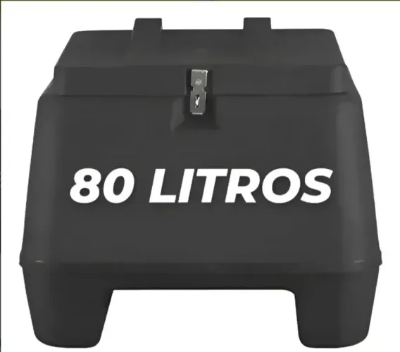 Baú de Moto Grande 80L - Novo e Resistente