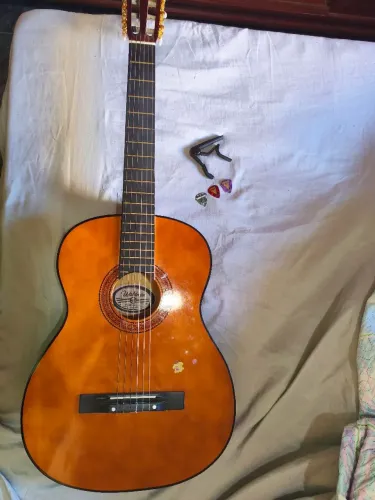 Kit Violão Waldman + Capotraste + 3 Palhetas