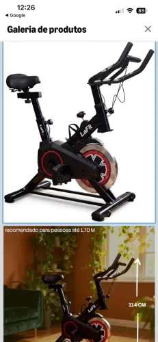Bicicleta Ergométrica Spinning com Painel LCD
