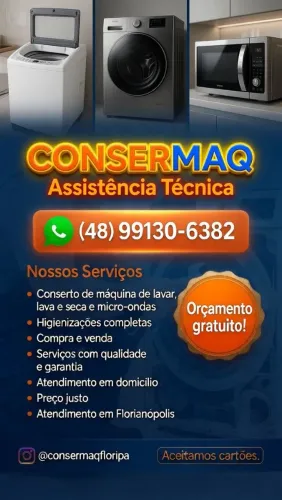 CONSERTOS DE MÁQUINA DE LAVAR, LAVA E SECA E MICRO-ONDAS