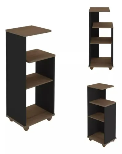 Mesa de Apoio Bis Imbuia/Preto
