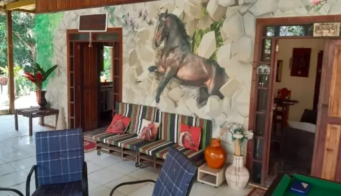 Casa de Temporada no Tarumã - Conforto, Natureza e Lazer com piscina e wifi