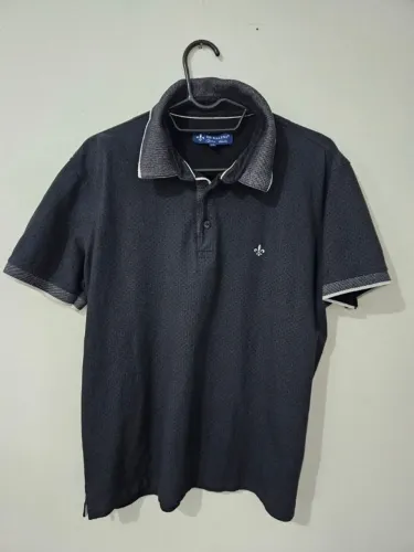 camisa polo dudalina masculina - tamanho m - cor preta