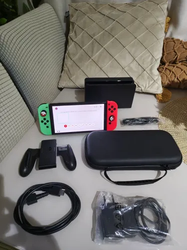 Nintendo switch OLED bloqueado aceito cartão e trocas