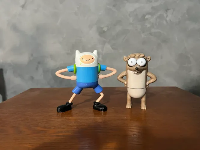 Lote Boneco Finn e Rigby Mc Donalds