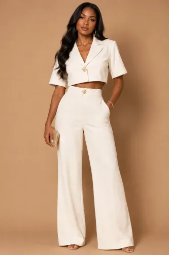 Conjunto elegante de alfaiataria OFF