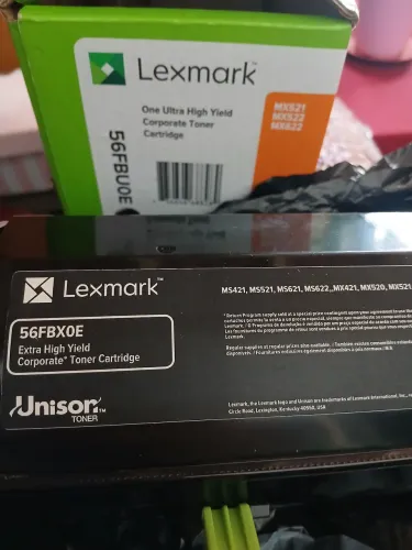Toner lexmark 56fb original vazios 