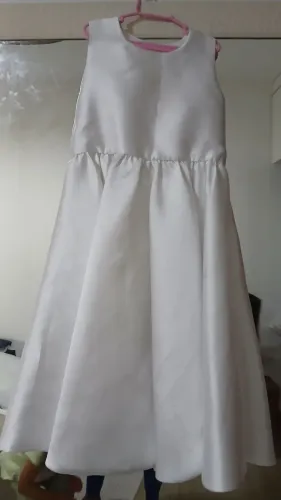 Vestido Tafetá daminha tam 10 a 12