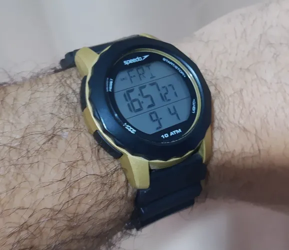 Relógio antigo SPEEDO tipo Timex reliquia 3 alarmes neon 