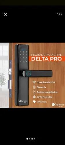 Fechadura digital kuanttum delta pro com instalação em itapema e região 