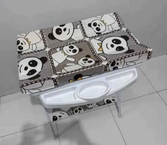 Banheira Burigotto com Suporte e Trocador Panda - Completa e Muito Conservada
