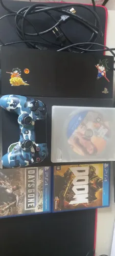 PS4 FAT 500GB + 3 JOGOS E CONTROLE 