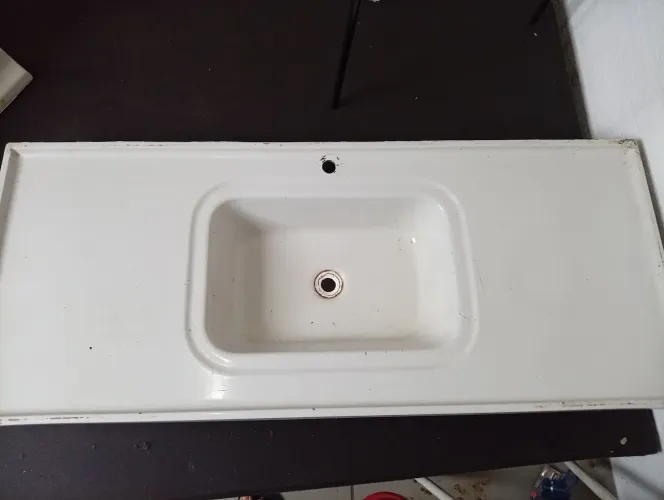 Pia tanque e torneira com filtro