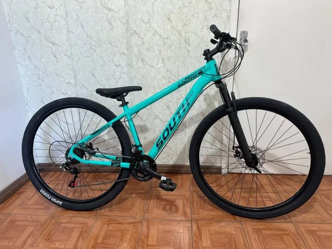 Bicicleta aro 29 freios a disco alumínio nova