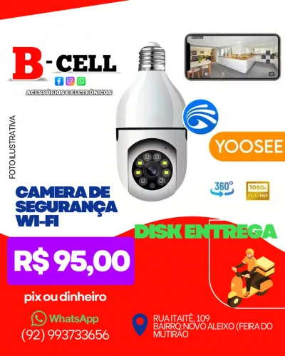 Câmera Wi-Fi lâmpada 